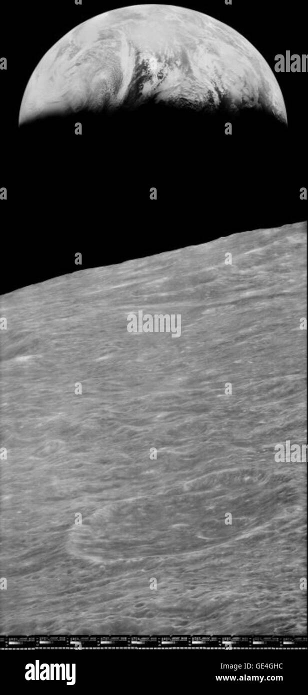 Il LOIRP (Lunar Orbiter Image Recovery Project) cattura immagini ad alta risoluzione della Luna, recuperate dai dati di veicoli spaziali più vecchi per migliorare la ricerca e l'esplorazione lunare. Foto Stock
