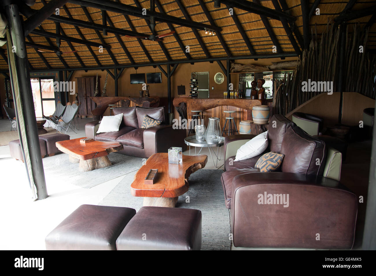 L'Okonjima Bush Camp sistemazione in Namibia Foto Stock