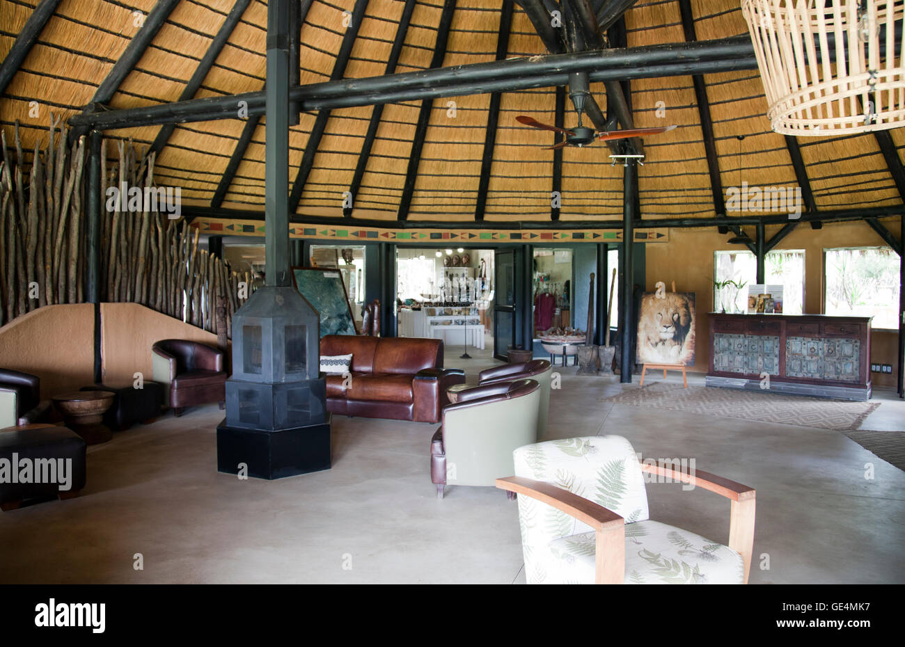 L'Okonjima Bush Camp sistemazione in Namibia Foto Stock