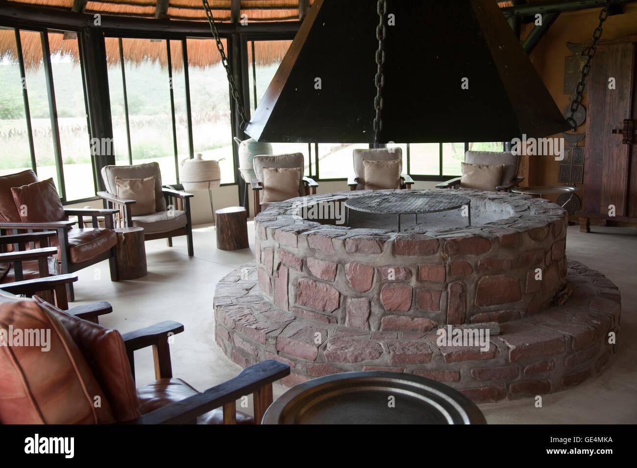 L'Okonjima Bush Camp sistemazione in Namibia Foto Stock