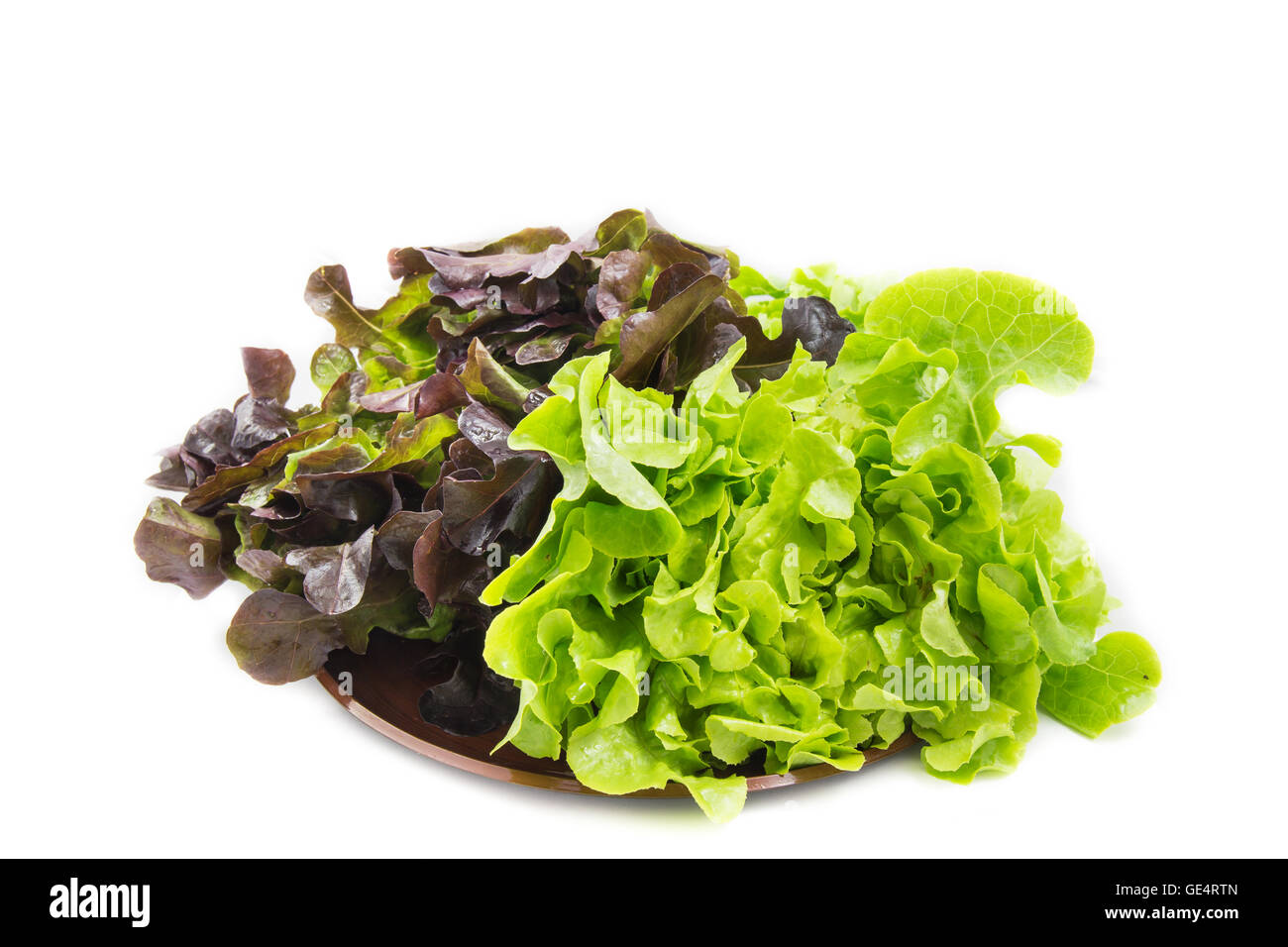 Gli ortaggi biologici isolati su sfondo bianco Foto Stock