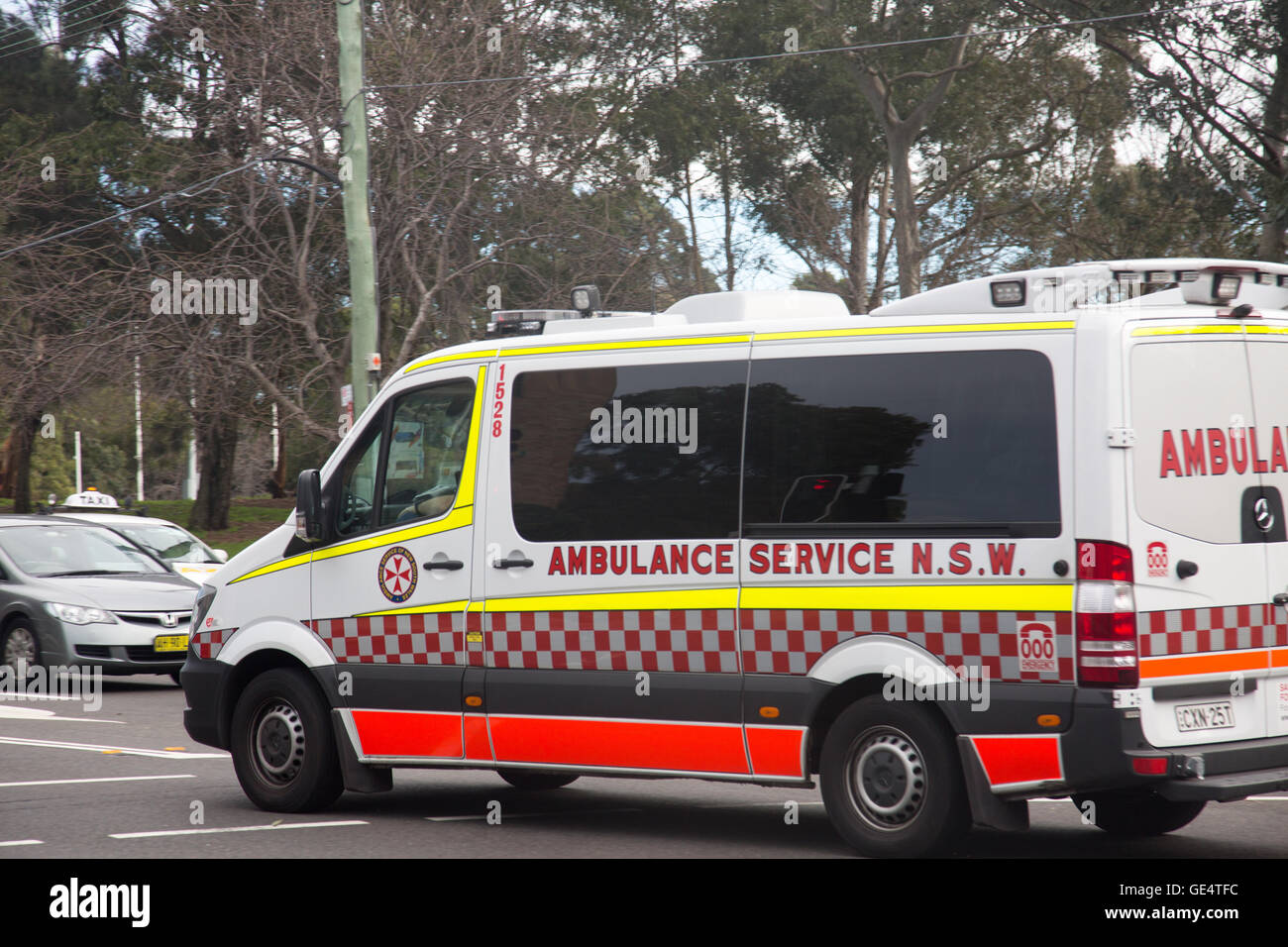 Nuovo Galles del Sud di servizio ambulanza veicolo di Sydney , Australia Foto Stock