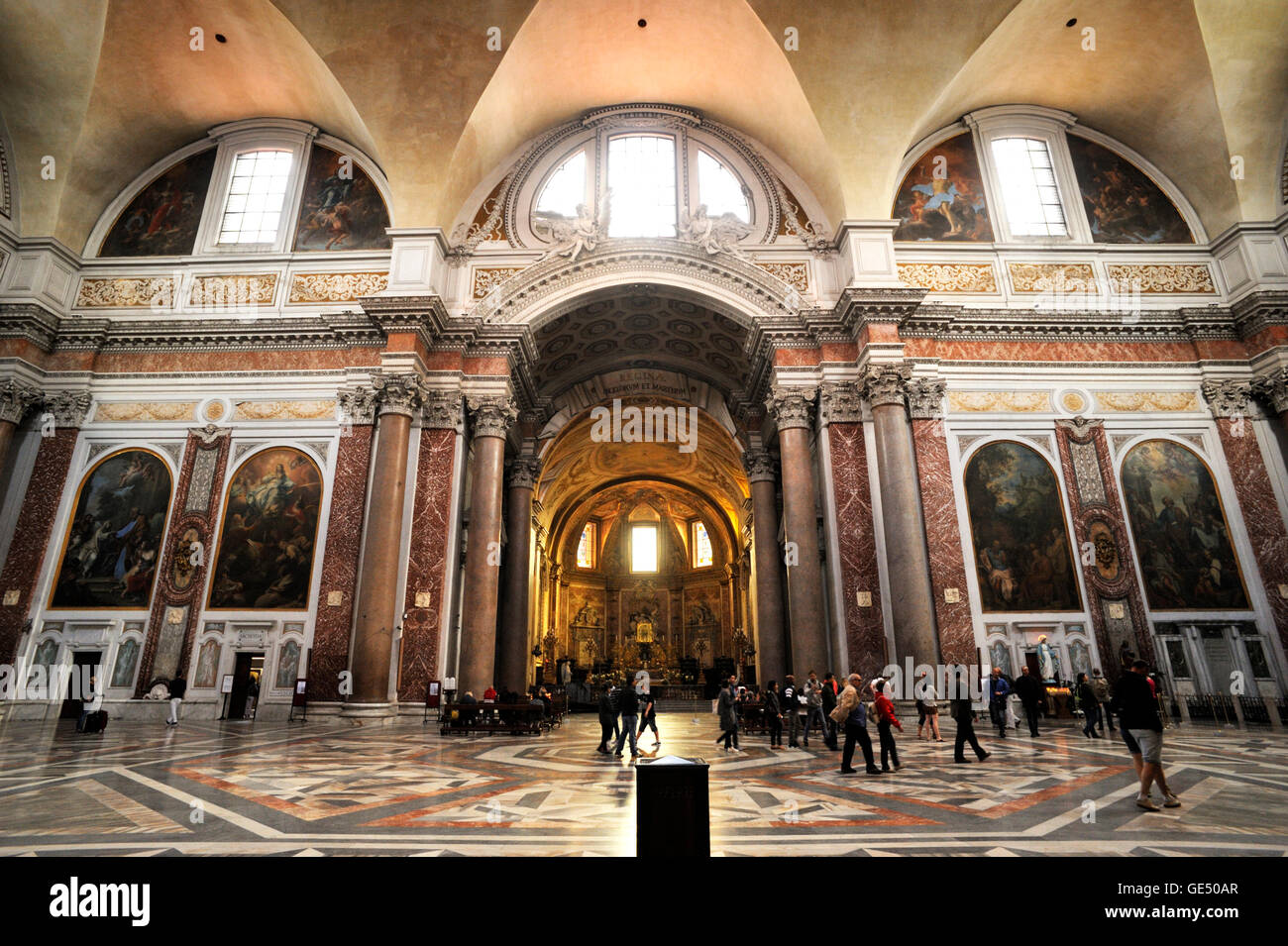 Italia, Roma, Basilica di Santa Maria degli Angeli e dei Martiri Foto Stock