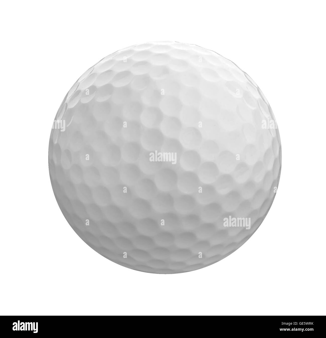 Palla da golf isolato su uno sfondo bianco Foto Stock