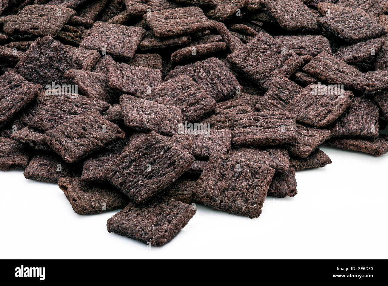 Il riso nero crackers, nutrizione snack close up Foto Stock