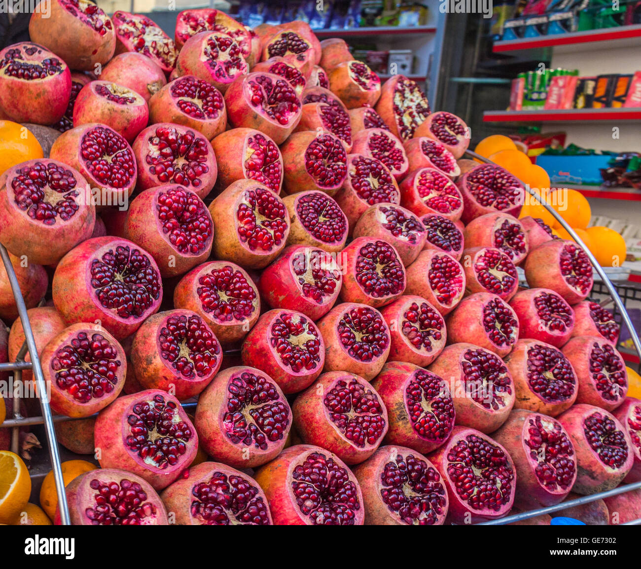 Frutti di melograno Foto Stock