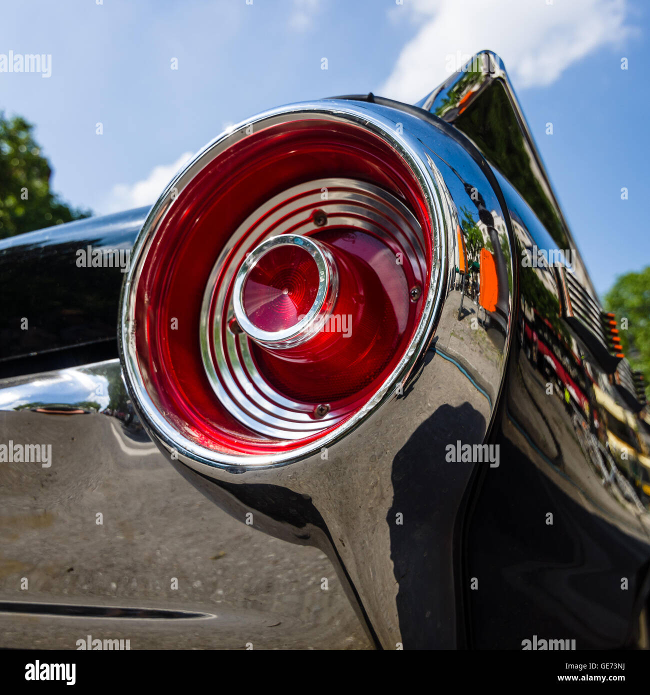 Luce di arresto di un personal luxury car Ford Thunderbird (di terza generazione). Foto Stock