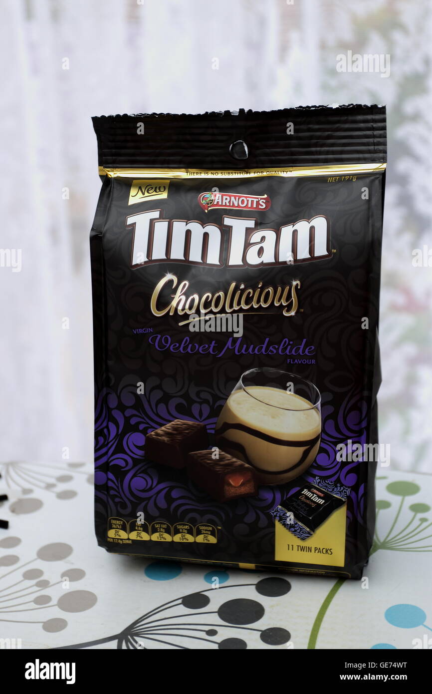 Arnott Tim Tam Chocolicious Velvet frana di fango Foto Stock