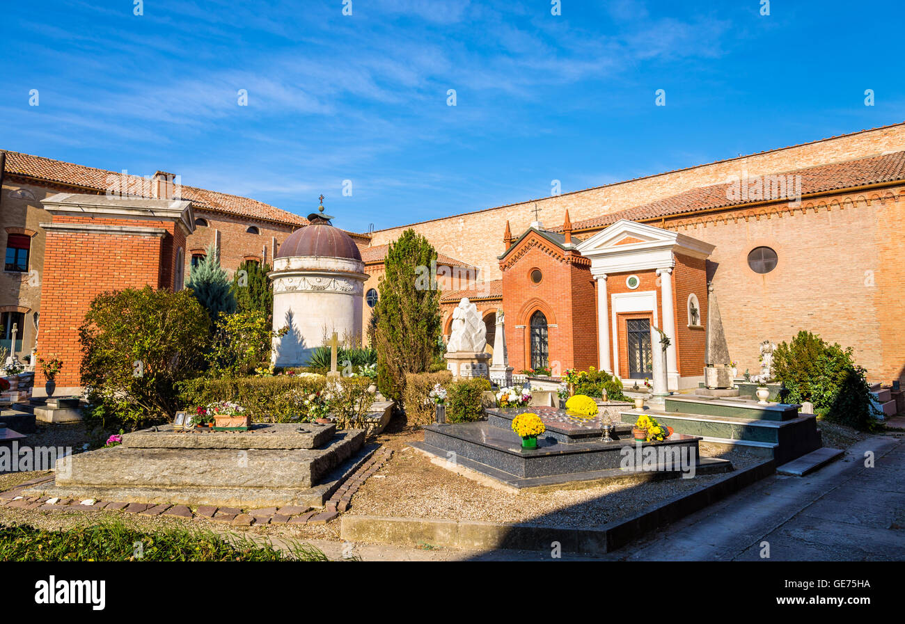 Il cimitero monumentale della Certosa - Ferrara, Italia Foto Stock