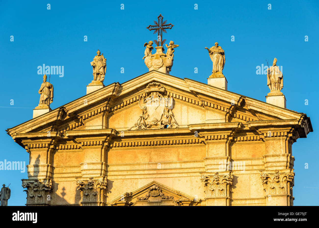 Dettagli del Duomo di Mantova - Italia Foto Stock