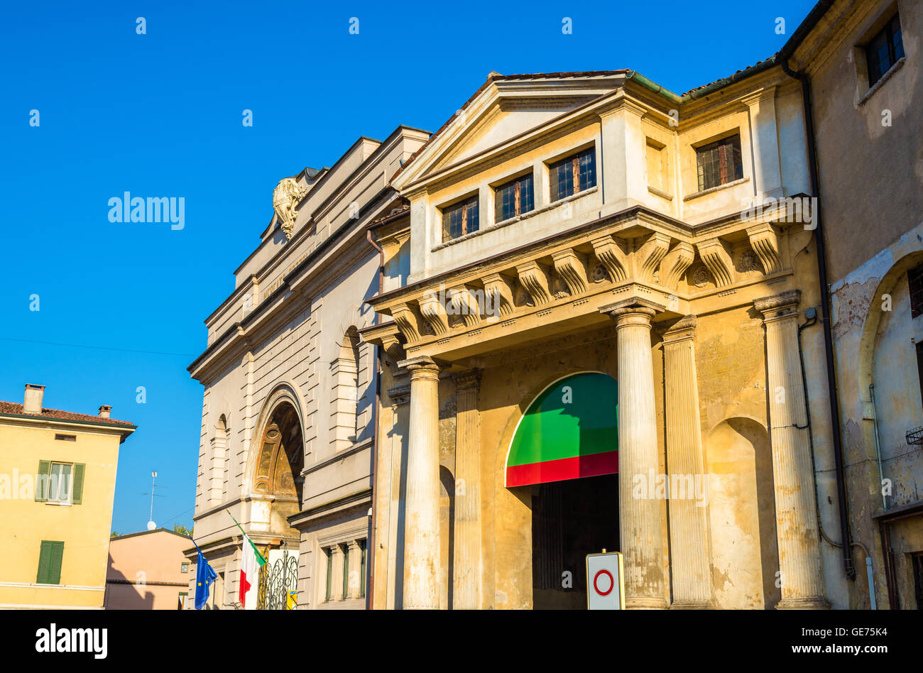 Dettagli del Palazzo Ducale di Mantova - Italia Foto Stock