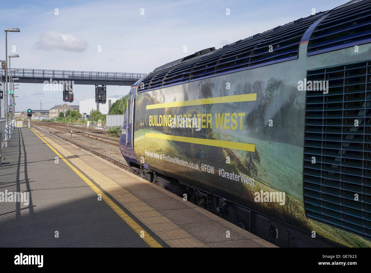 Great Western Railway 43144 HST a Swindon Station -1 Foto Stock