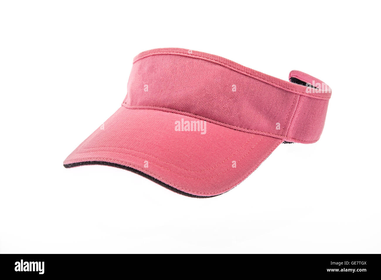 Rosa per adulti golf visor su sfondo bianco Foto Stock