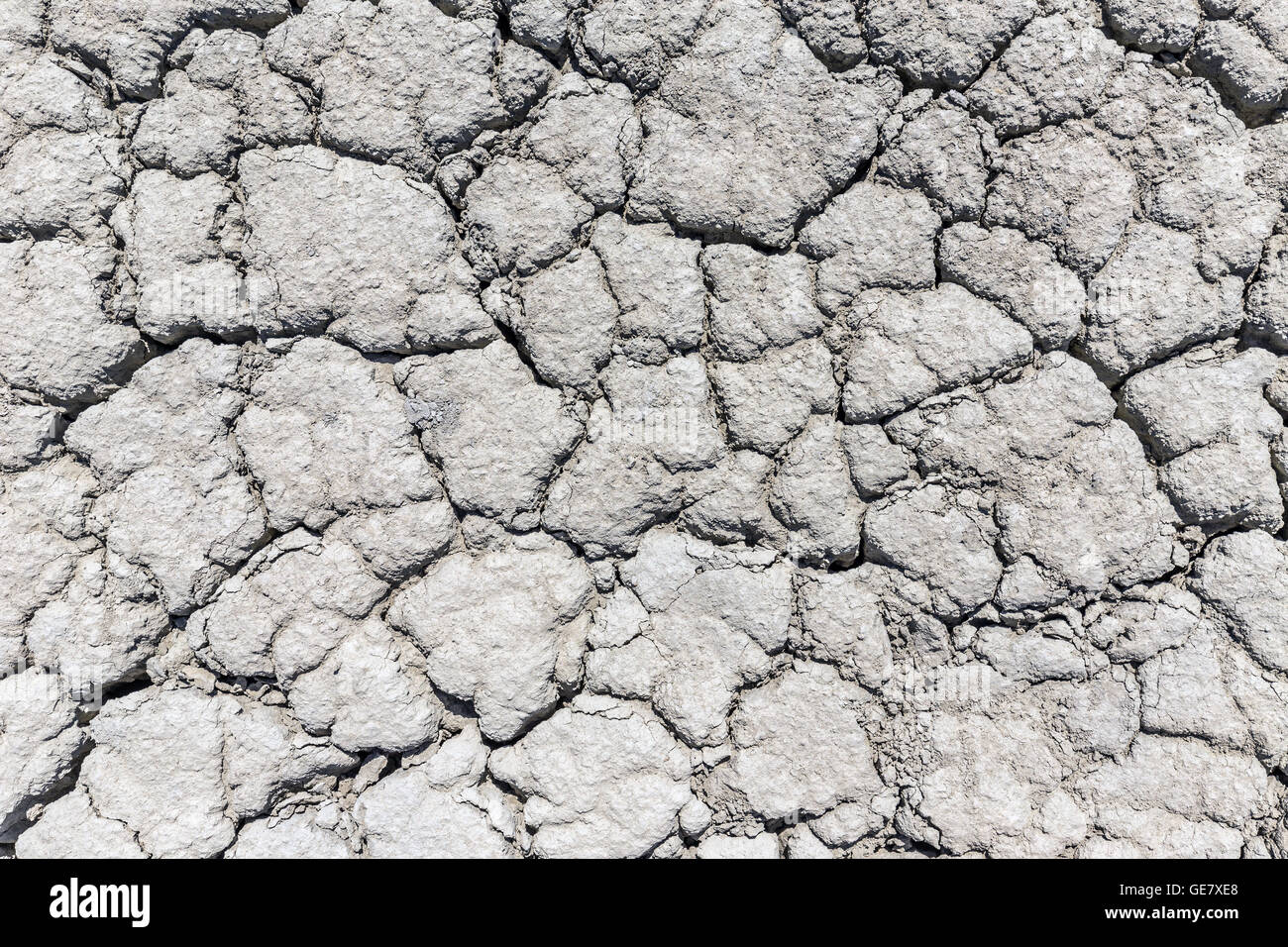 Asciugare il crack sfondo del suolo, tessitura Foto Stock