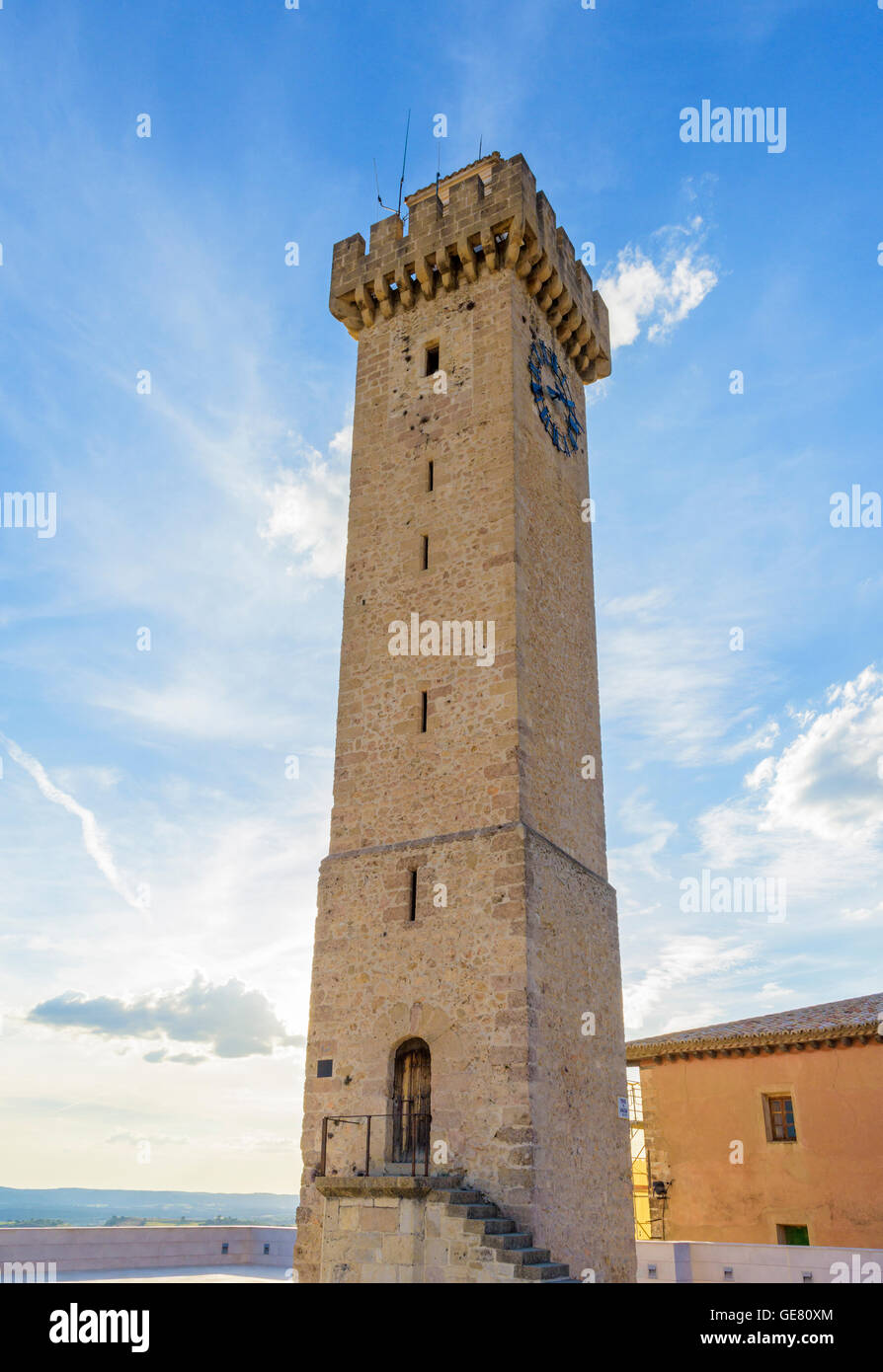 La torre di Mangana, Cuenca, Castilla La Mancha, in Spagna Foto Stock