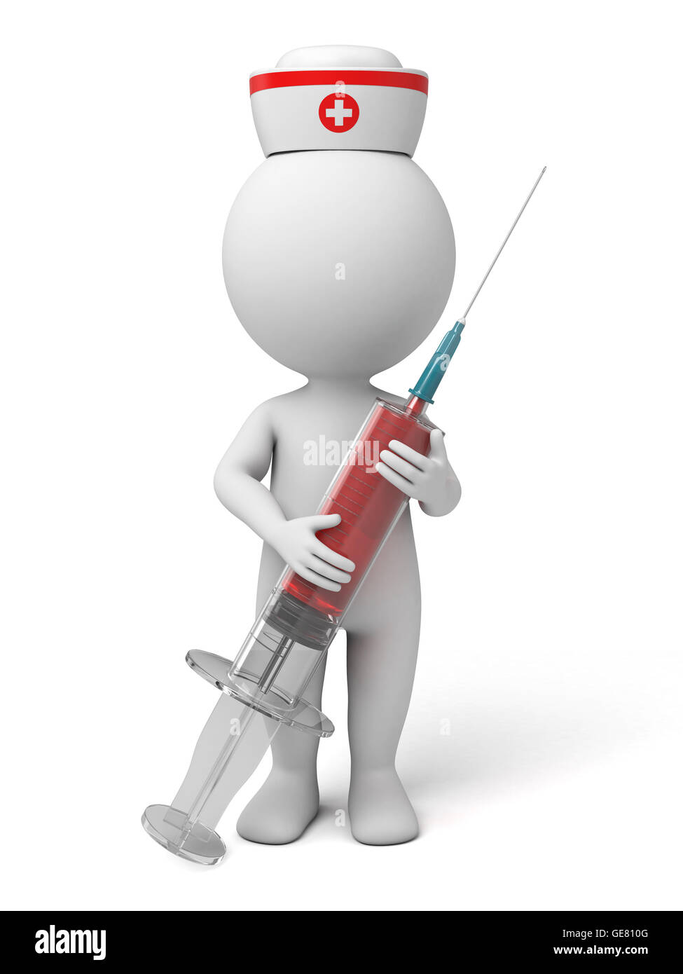 Il 3d guy è un infermiere Foto Stock