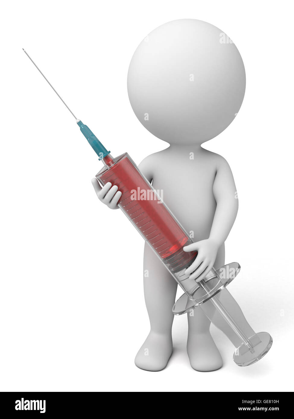 Il 3d guy è un infermiere Foto Stock