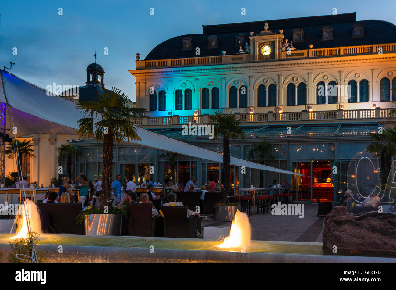 Baden: Casino, Austria, Niederösterreich, Bassa Austria, Wienerwald, boschi di Vienna Foto Stock