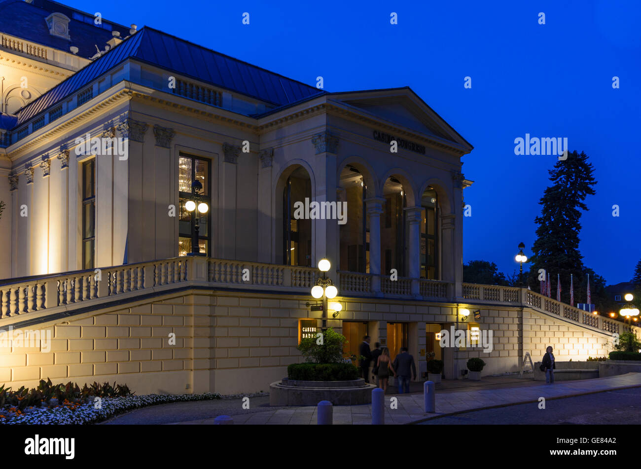 Baden: Casino, Austria, Niederösterreich, Bassa Austria, Wienerwald, boschi di Vienna Foto Stock