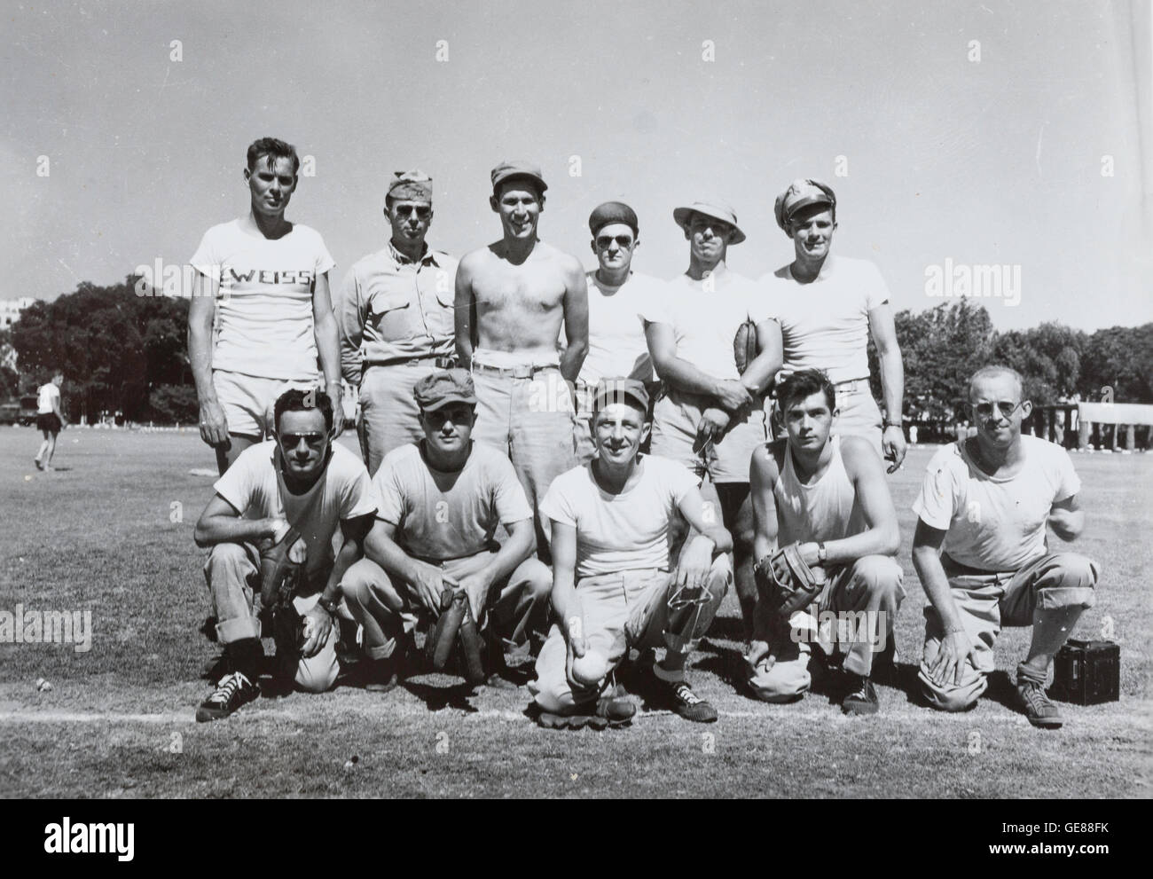 Fotografia vintage, Camp Huckstep, Egitto, Seconda guerra mondiale, 1944 Foto Stock