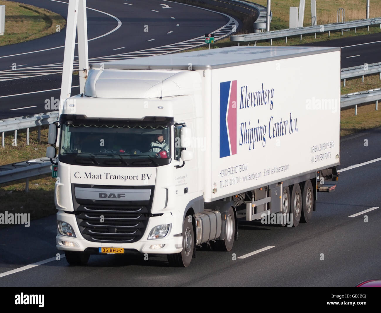 DAF, C trasporto Maat, Klevenberg centro di spedizione bv Foto Stock