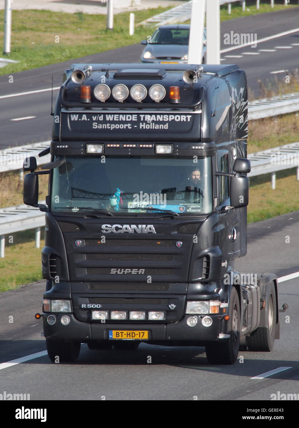 Scania R500, WA vd Wende Trasporti Foto Stock