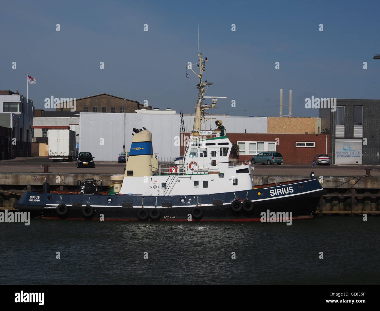Sirio (rimorchiatore, 1977) l'IMO 7700180 IJmuiden, porto di Amsterdam Foto Stock