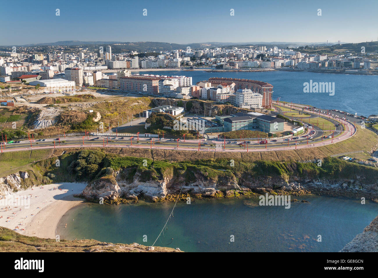 Spagna Galizia, A Coruña, townscape Foto Stock