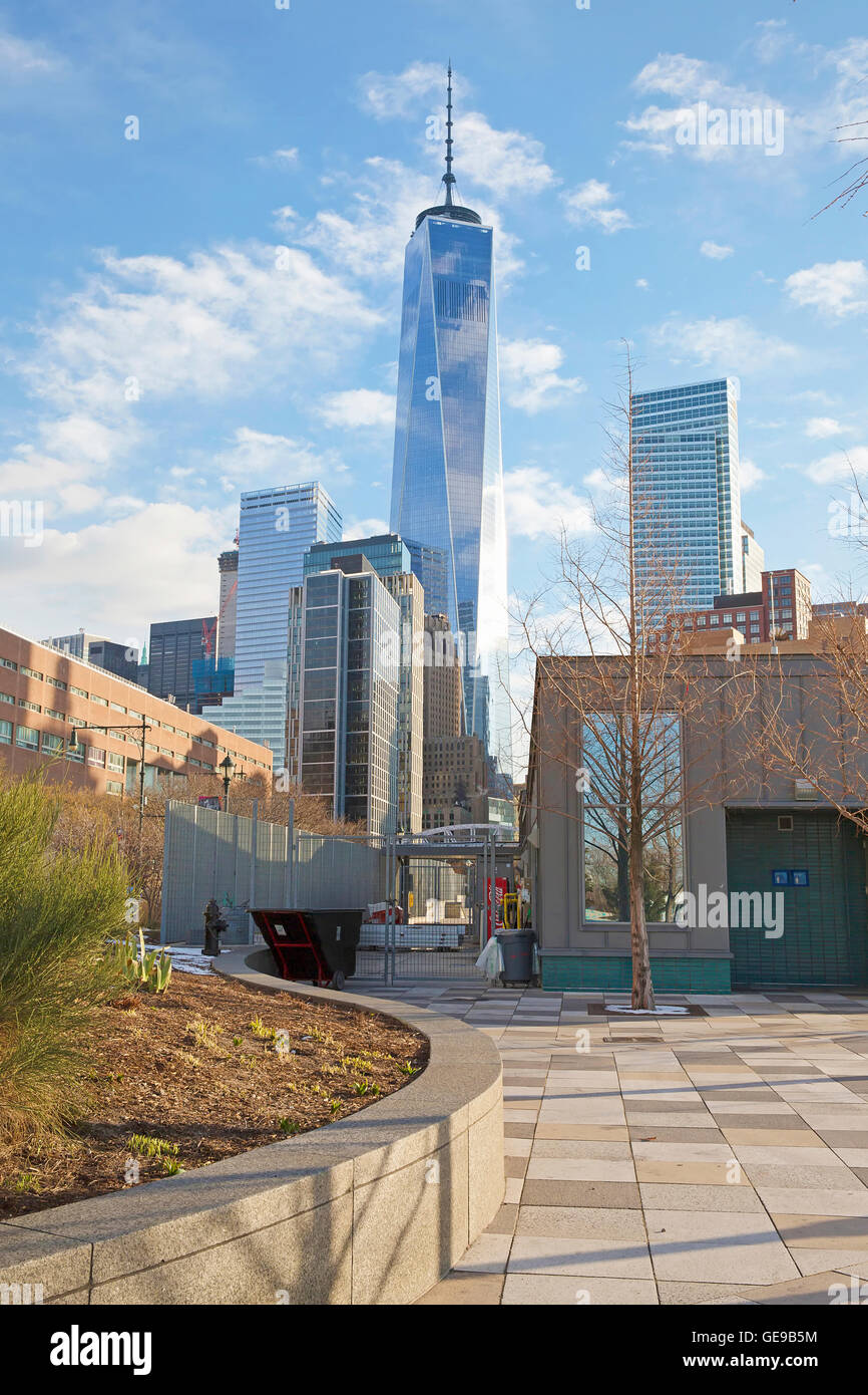 New York, Stati Uniti d'America - 19 Marzo 2016. Vista sulla Torre di libertà, New York. Foto Stock