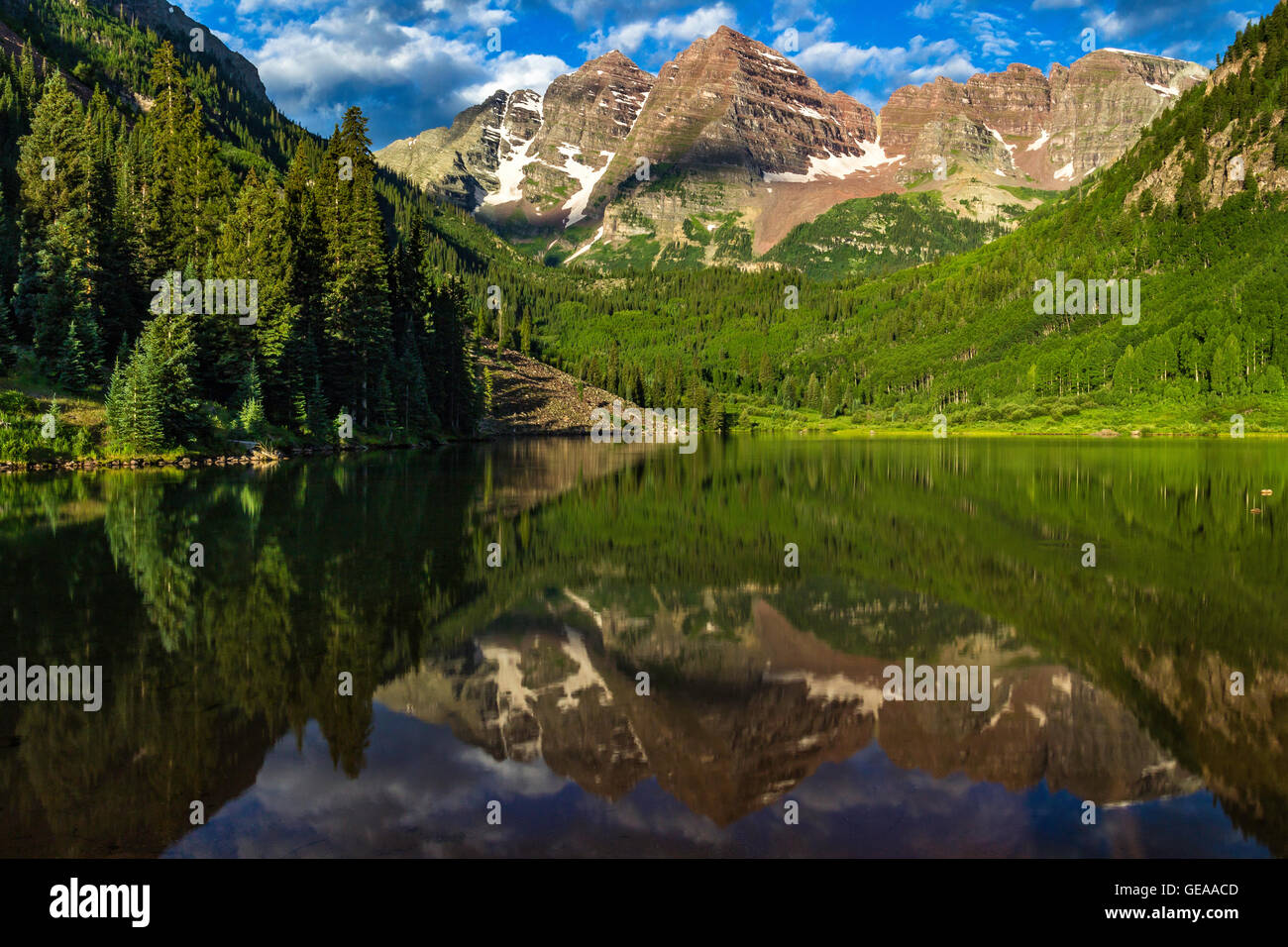 Sunrise riflessioni sono sempre i migliori Foto Stock