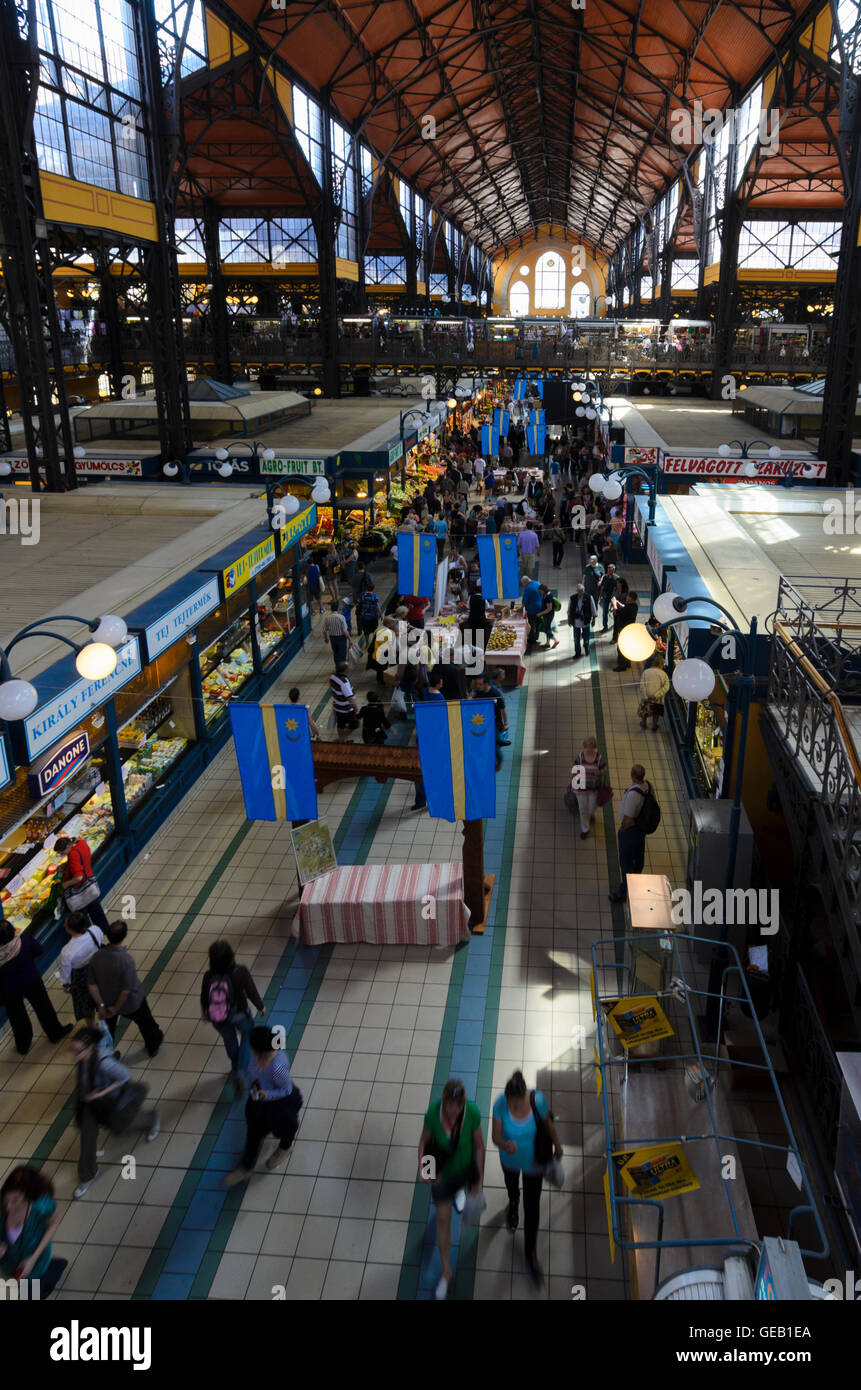 Budapest: Mercato Centrale, shop, negozi, Ungheria, Budapest, Foto Stock
