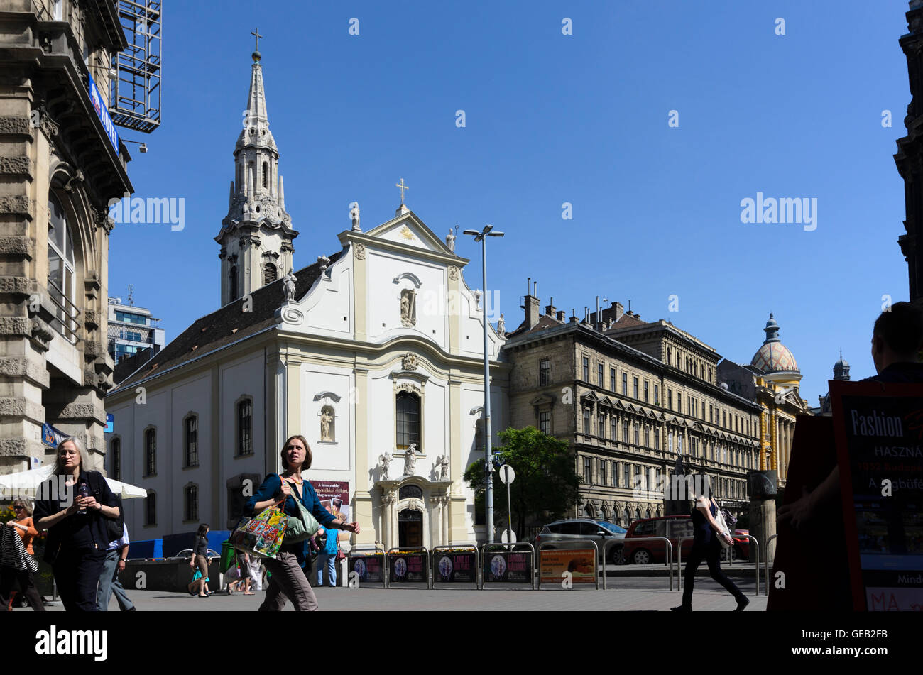 Budapest: chiesa francescana, Ungheria, Budapest, Foto Stock
