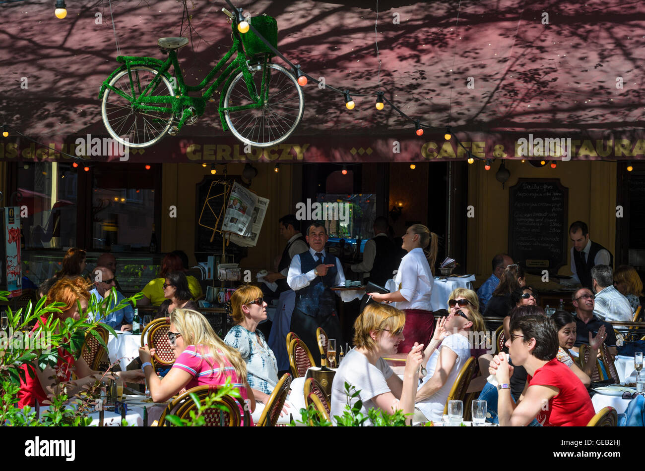 Budapest: Cafe Gerloczy, Ungheria, Budapest, Foto Stock