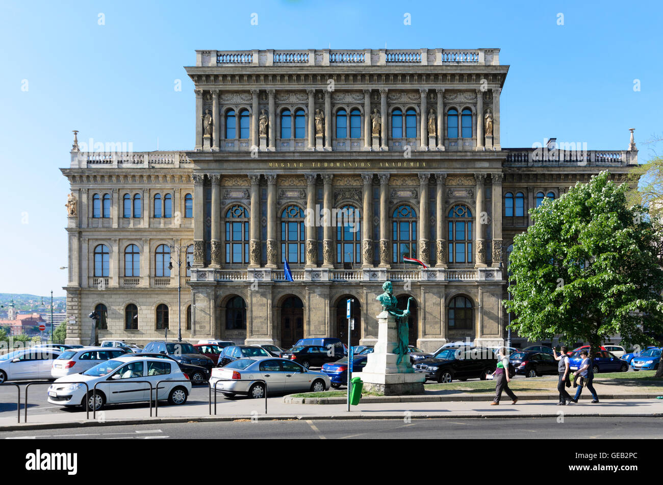 Budapest: Piazza Roosevelt Ter, Accademia delle Scienze, Ungheria, Budapest, Foto Stock