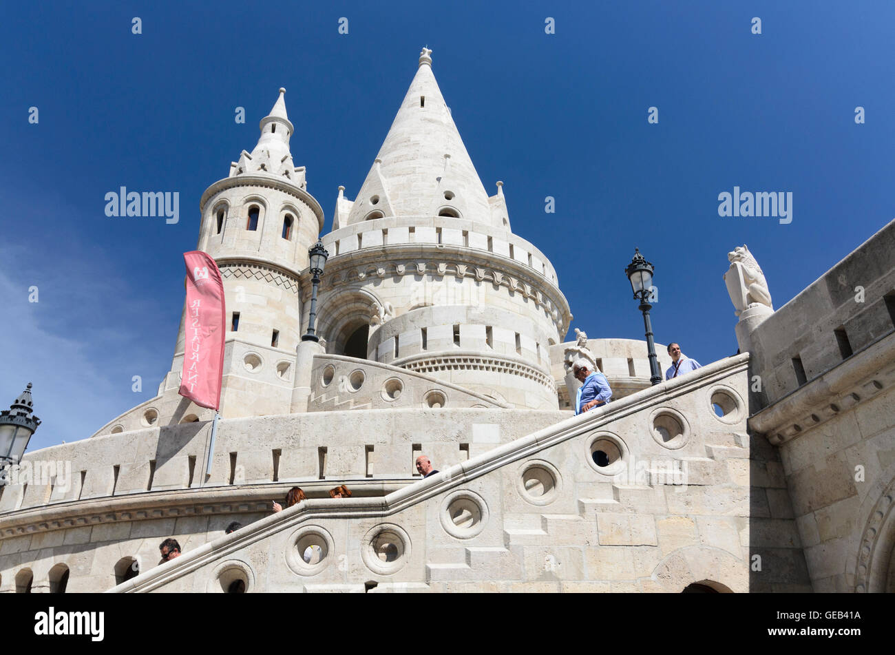 Budapest: il bastione dei pescatori, Ungheria, Budapest, Foto Stock