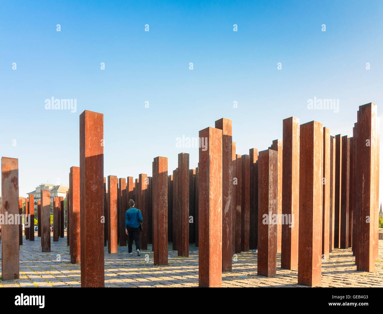 Budapest: monumento della Rivoluzione 1989, Ungheria, Budapest, Foto Stock