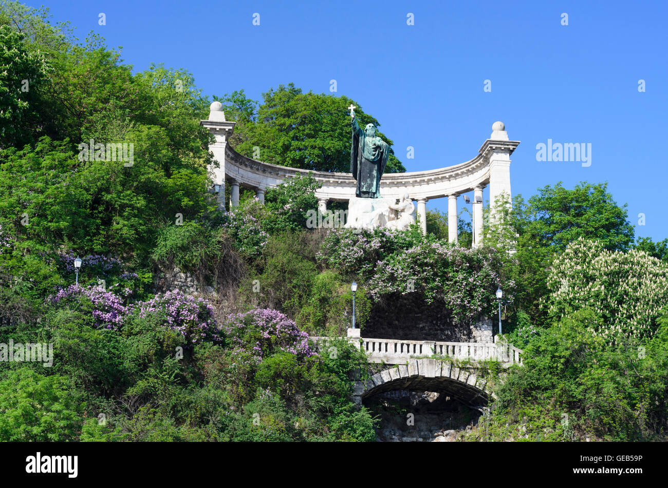 Budapest: Monumento Gellert, Ungheria, Budapest, Foto Stock