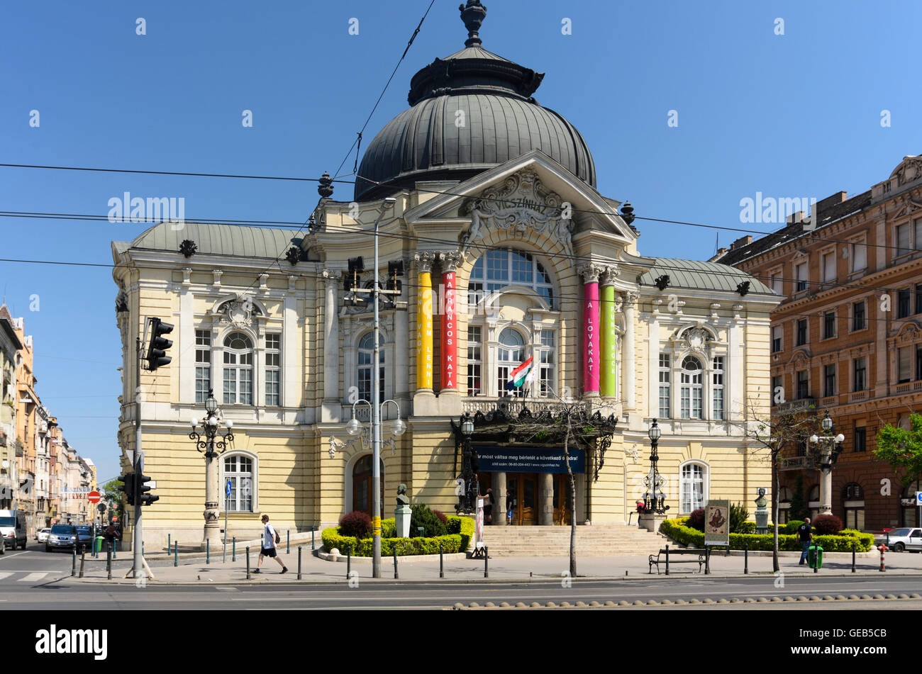 Budapest: Commedia (Teatro Vigszinhaz), Ungheria, Budapest, Foto Stock