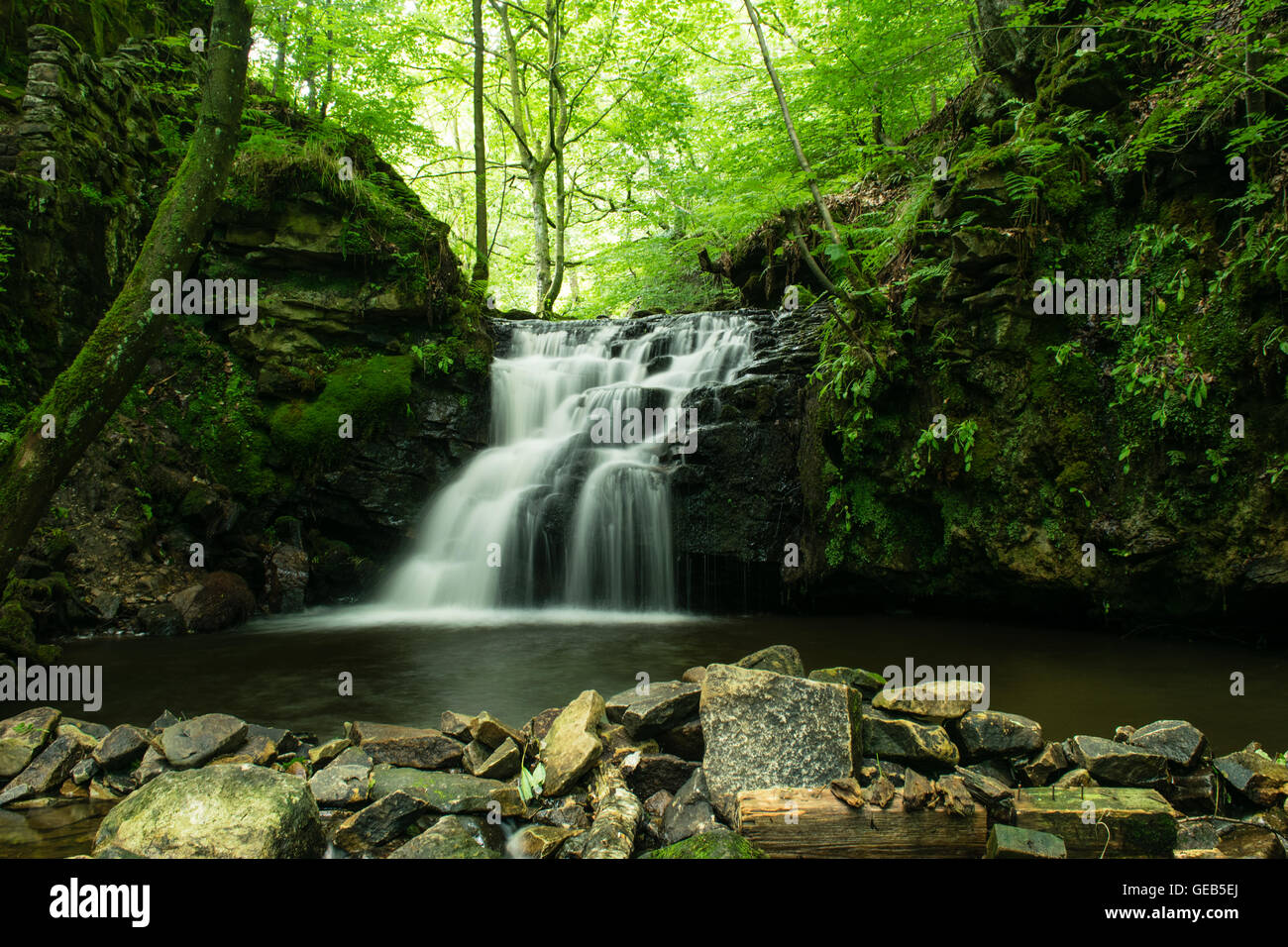 Gorpley Clough cascata Foto Stock