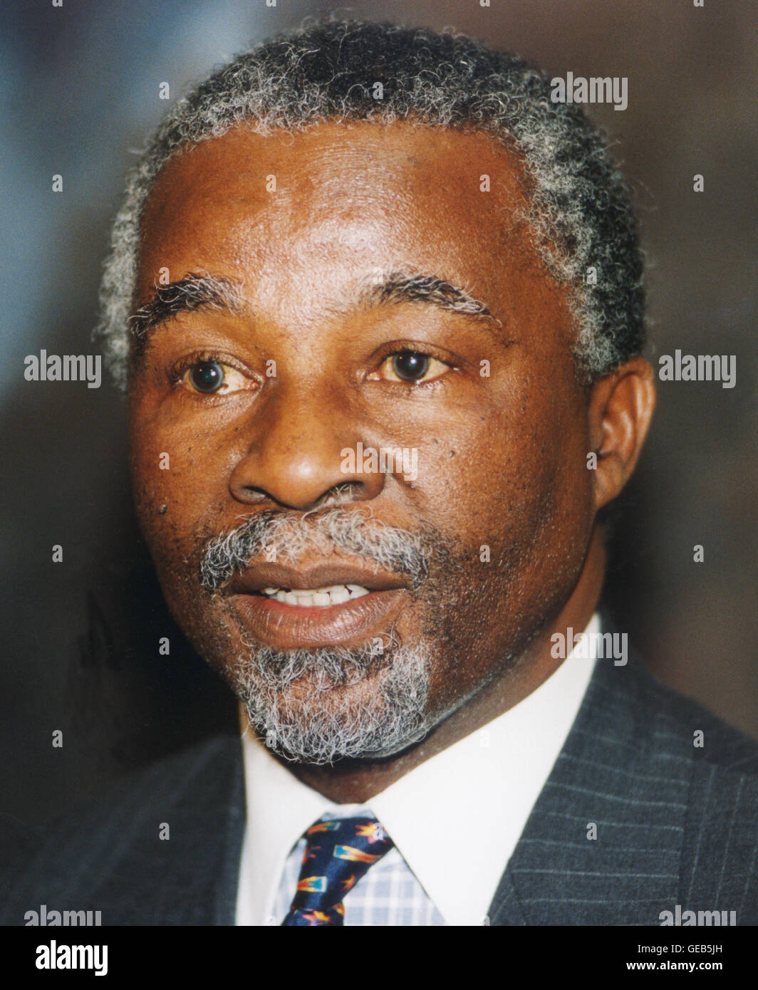 THABO MBEKI presidente del Sud Africa Foto Stock