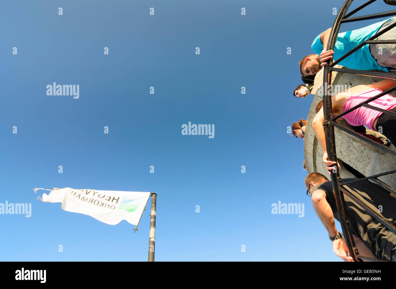 Budapest: Elisabetta La Torre a Janos - hegy ( John's Hill ), persone, Ungheria, Budapest, Foto Stock