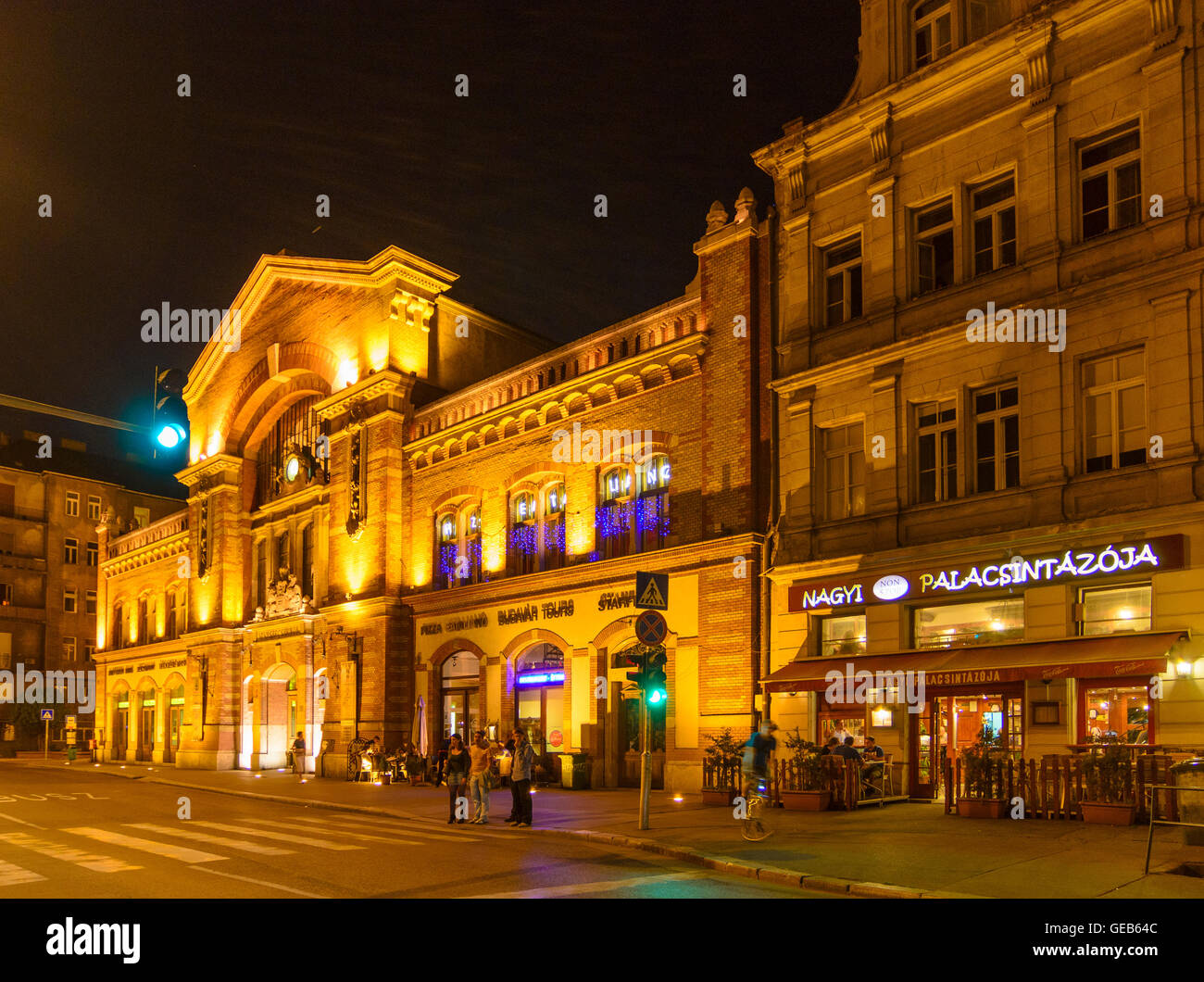 Budapest: Quarto mercato Hall di Vizivaros, Ungheria, Budapest, Foto Stock