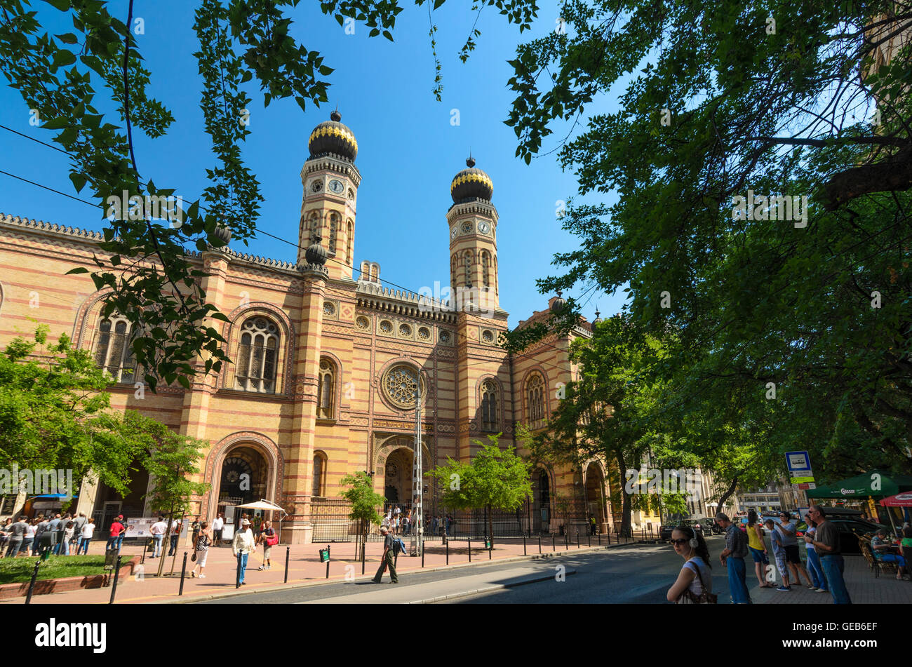 Budapest: grande sinagoga, Ungheria, Budapest, Foto Stock
