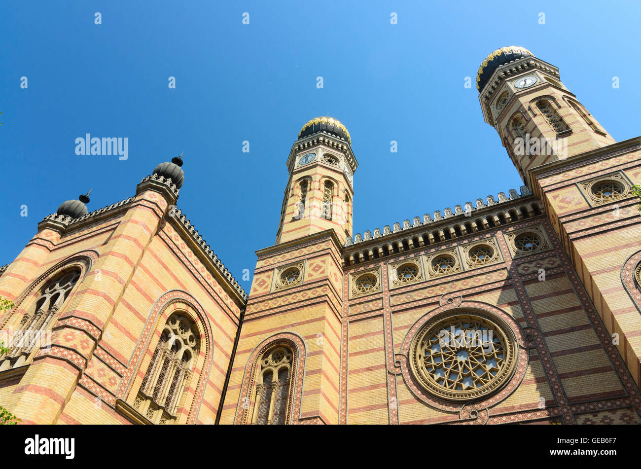 Budapest: grande sinagoga, Ungheria, Budapest, Foto Stock