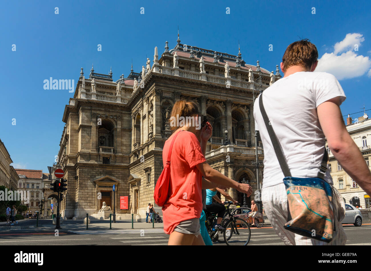 Budapest: Opera di Stato, l'Ungheria, Budapest, Foto Stock