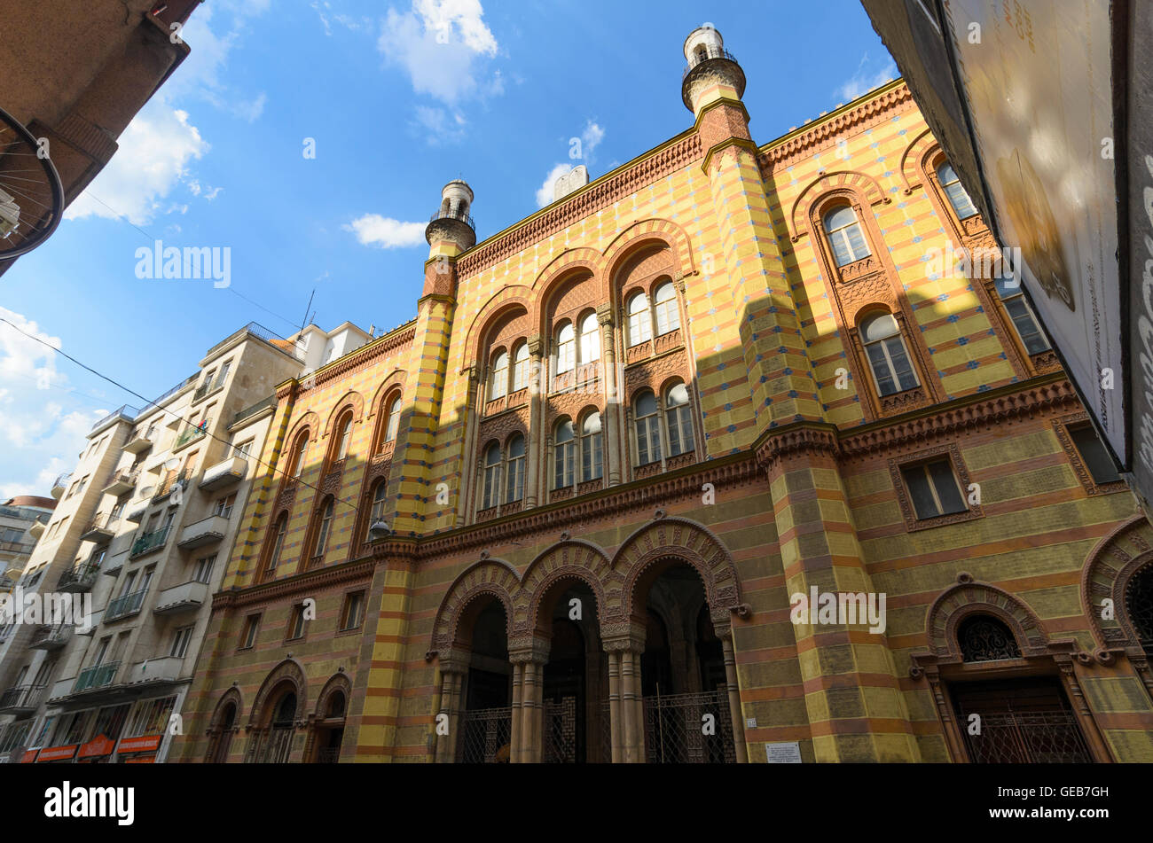 Budapest: Rumbach sinagoga, Ungheria, Budapest, Foto Stock