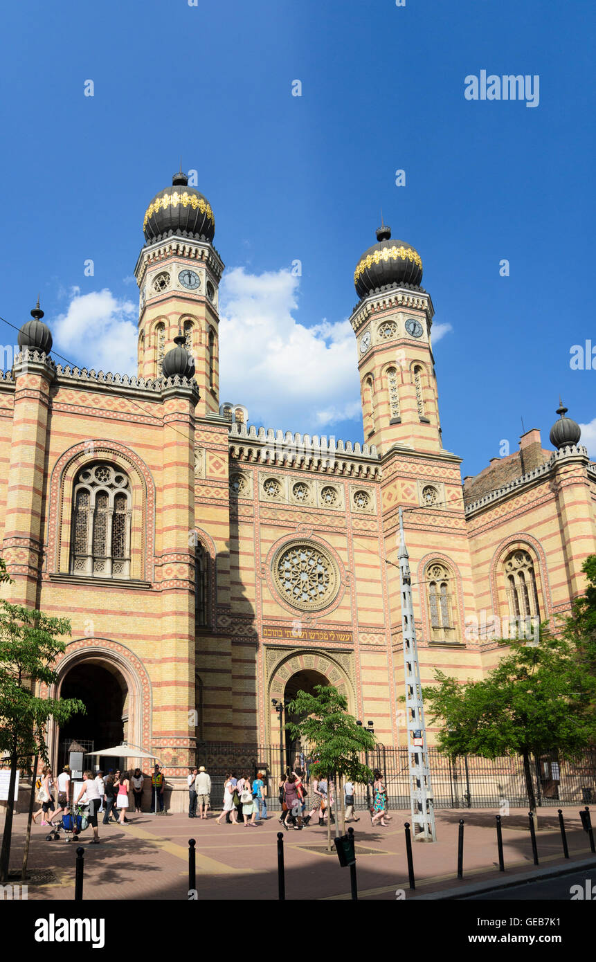 Budapest: grande sinagoga, Ungheria, Budapest, Foto Stock