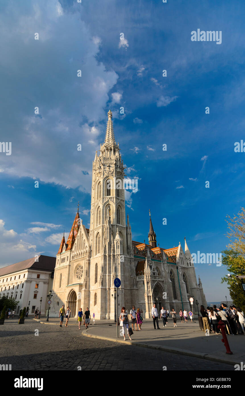 Budapest: la chiesa di San Mattia, Ungheria, Budapest, Foto Stock