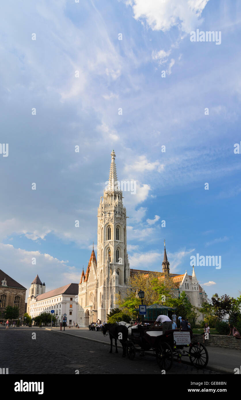 Budapest: la chiesa di San Mattia, cabina, Ungheria, Budapest, Foto Stock