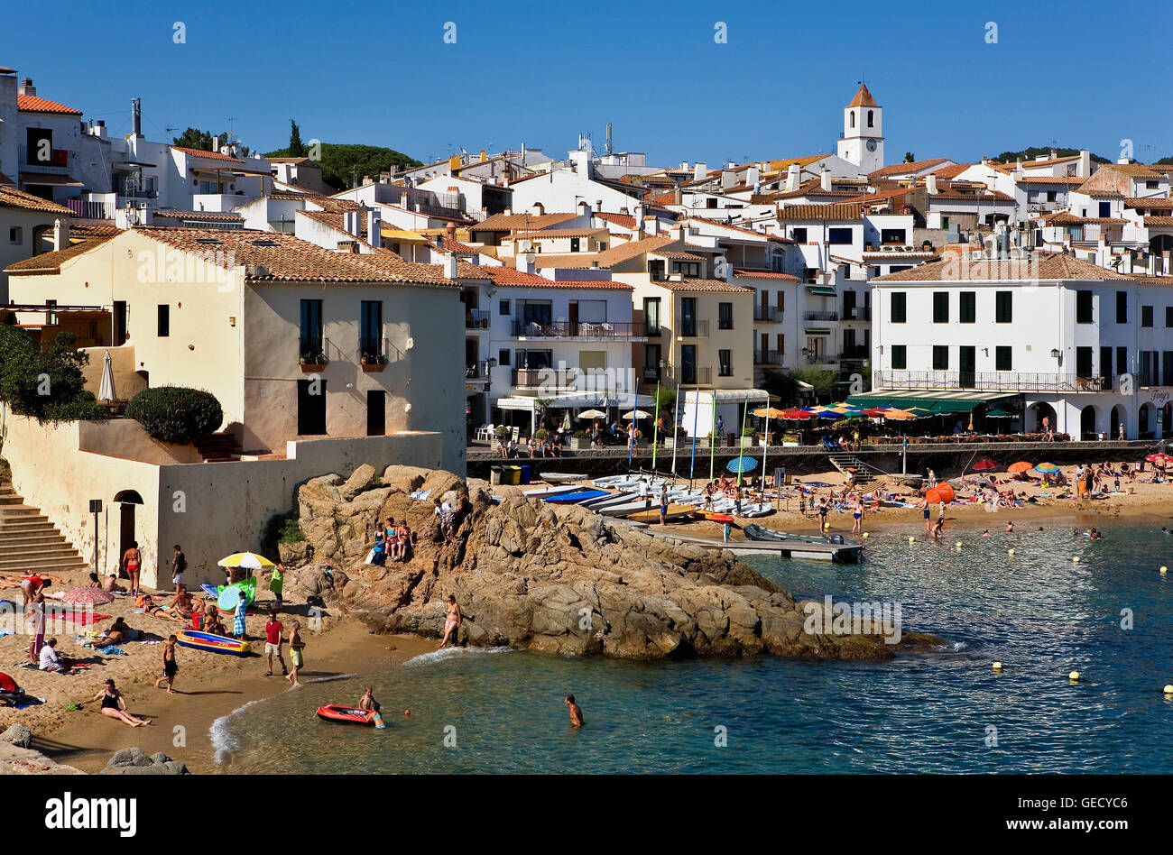 Calella de Palafrugell. Costa Brava. La provincia di Girona. La Catalogna. Spagna Foto Stock